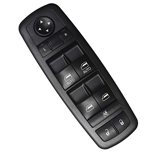 Beneges Main Power Window Mirror Switch Compatible With 2009-2010 Dodge Journey, 2007-2011 Dodge Nitro, 2008-2012 Jeep Liberty Front Left Driver Side Master Control Switch 4602533Af #TOP1