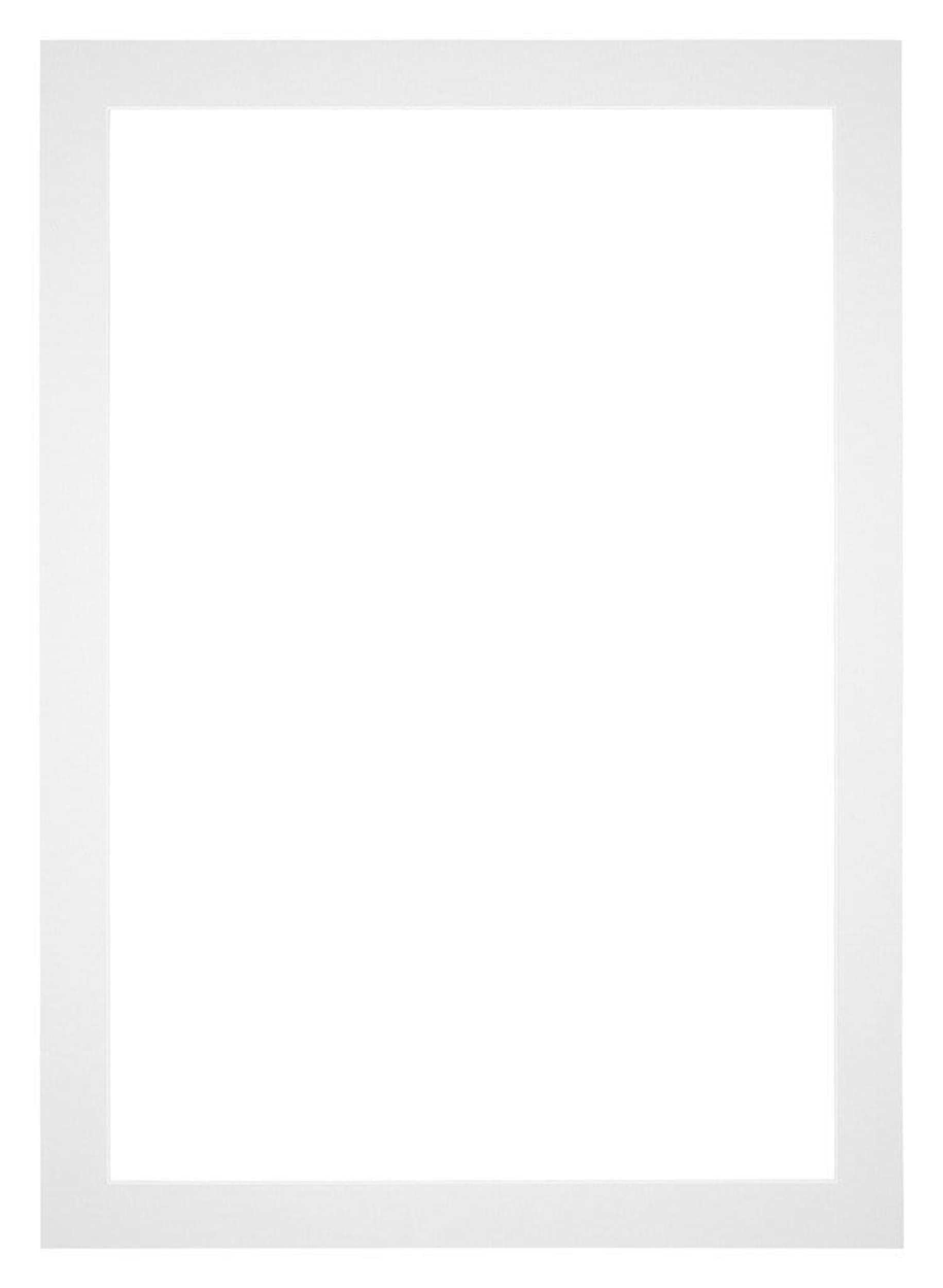 yd. Passepartout 70x100 cm für Fotogröße 61x91.5 - Weiß - Museumkarton - Außenmaße 70x100 cm - Innengröße 61x91.5 cm