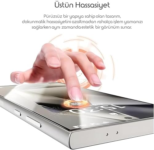 Rongep Samsung Galaxy S24 Ultra için Kolay Kurulum Ekran Koruyucu Otomatik Toz Toplayan Hava Kabarcığı Bırakmayan Dokunmatiği ve Görüntü Kalitesini Etkilemeyen Ekranı Tam Kaplayan Cam Koruyucu - Görsel 6