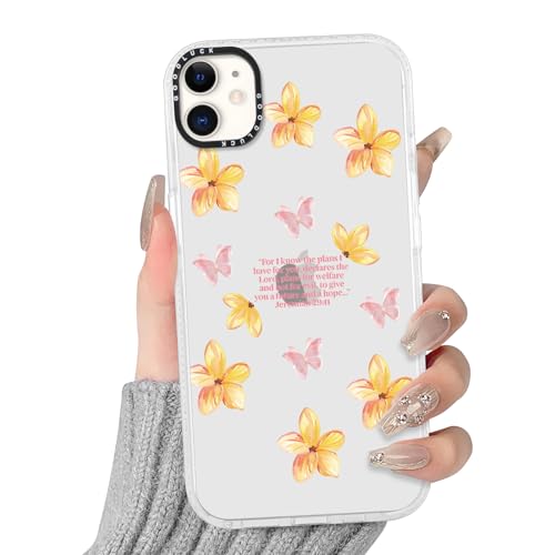 Coque iPhone 11 jaune d'été à motif floral pour vos journées ensoleillées