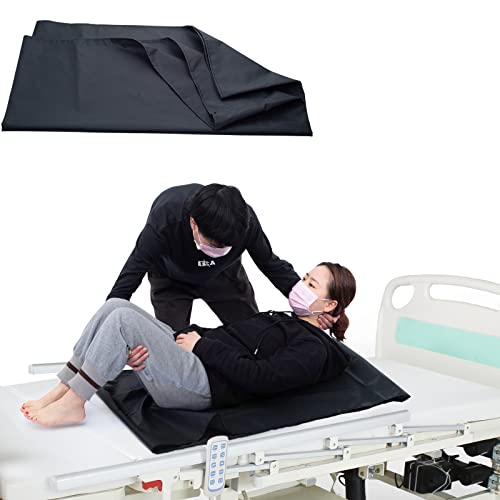 [LOSCHEN] Planos de empuje para la transferencia de pacientes, lonas deslizantes para apoyar la transferencia de personas mayores (35,4"X27,4" (90 x 70 cm), negro Cover