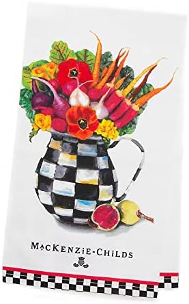 MACKENZIE-CHILDS Vegetable Bouquet Dish Towel, Cute Dish-Drying Towel for Kitchen