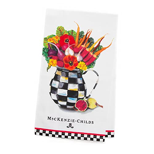 Mackenzie-Childs Vegetable Bouquet Dish Towel, Cute Dish-Drying Towel For Kitchen #TOP6