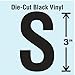 Die Cut Letter Label, S, 10 Cards, PK10