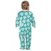 Emelivor Sea Shells Blue Newborn Baby One-Piece Sleepers Cotton Sleepwear Outfits for Girl Boy Kids