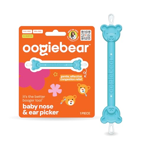 Image of oogiebear Baby Nose Cleaner & Ear Wax Removal Tool - Safe Booger & Earwax Removal for Newborns, Infants, Toddlers - Dual-Ended - Essential Baby Stuff