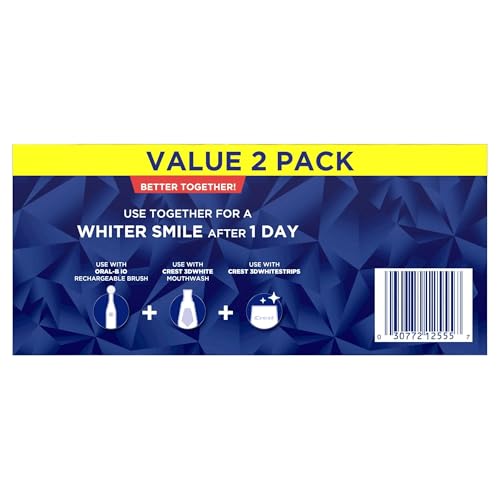 Crest 3D White Advanced Glamorous White Teeth Whitening Toothpaste, 3.3 Oz, Pack Of 2 - 3