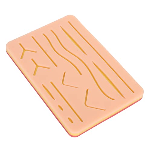 Image of Suture Practice with Simulated Human Tissue Lightweight Silicone Model, Portable Training Tool for Students Dentists Surgeons