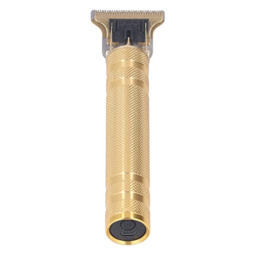 WEYI T Blade Hair Trimmer, USB Charging Washable Hair Trimmer Hair Clipper Electric Professional Portable for Grooming (Metallic Gold Pattern)