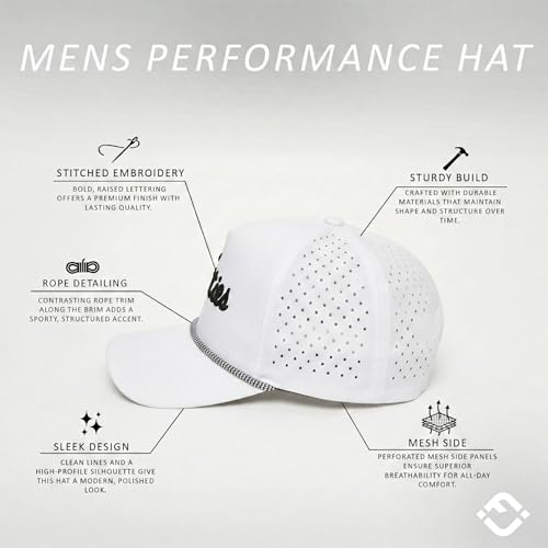 Image of Funky Junque Golf Trucker Hat | Lightweight Golf Trucker Rope Hat with Adjustable Snapback, Golf Course and Weekend Wear, Funny Golf Hats for Men and Women