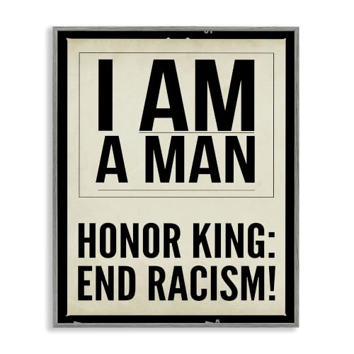 Honor King End Racism Courageous, 24 x 30 Inch Framed Giclée Print