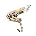 GRIPON (Pack of 4) 2-inch Ratchet with Finger J Hook Tie Down