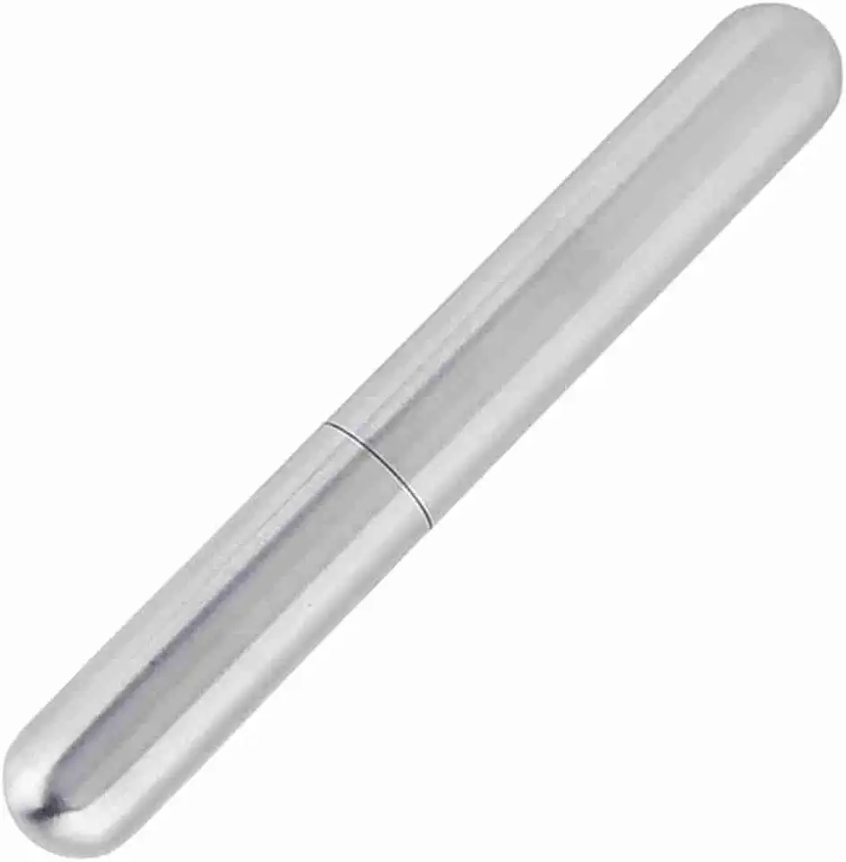 AYNEFY Suporte para Charutos Em Aço Inoxidável, Estojo de Transporte para Tubo Umidificador Com Vedação Em Cobre, para Amantes de Charutos, Diâmetro de 49 a 50 Polegadas (19,5 mm).