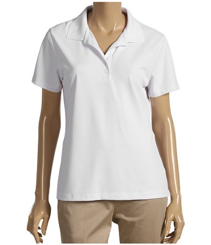 Pga Greg Norman Performance Polo, White, Small #TOP1
