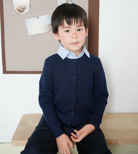 Girls Knit Cardigan Kids Button Long Sleeve Knit Sweater Clothes Cord Knit Sweater3