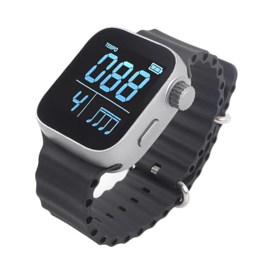 JHIALG Metrónomo estilo reloj de pulsera, metrónomo silencioso vibrante, dispositivo de metrónomo de ejercicio, metrónomo vibrador inteligente, metrónomo digital multifuncional para todos los tambores