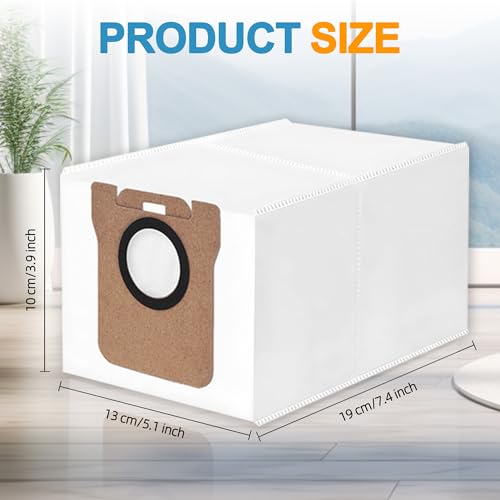 Image of 14 Packs Vacuum Dust Bag Compatible with Dreame L10 Ultra / L10s Ultra / L20 Ultra / L30 Ultra / X20 Pro / X20 Pro Plus Robot Vacuum, 3L Large Capacity Auto-Seal Replacement Bag Accessories Set
