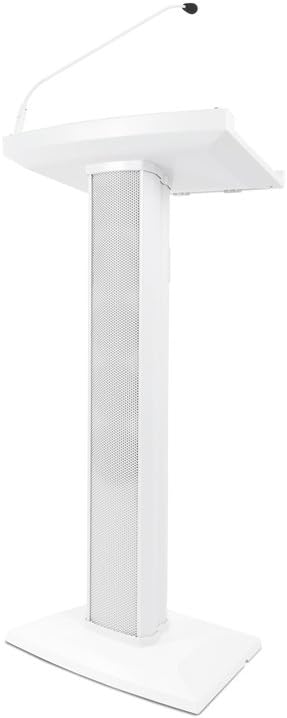 Denon Professional Lectern Active White | Lectern with Active Speaker Array