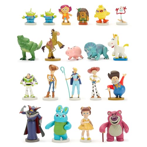 Disney Store Official - Toy Story - Großes Figurenspielset - 20 Charakter-Spielzeuge - Mit Woody, Buzz Lightyear, Jessie, Rex und Specki - Vollständig ausgearbeitete Figuren - Ab 3 Jahren geeignet