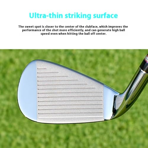 Mano Derecha Mujeres Golf Hierro 7 L Flex Grafito Eje 32 Loft Cabeza de Acero Inoxidable Smooth Swing Casual Al Aire Libre Deporte Práctica Club