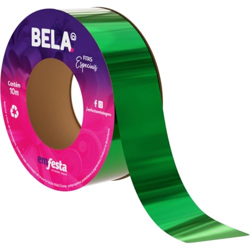 Fita Metaloide 30mm X 10 metros, Cores Sortidas, Embalagem com 5 Unidades, Emfesta