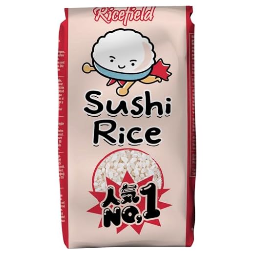 RICEFIELD Arroz para sushi, grano redondo (Japonica) - 1 x 1 kg