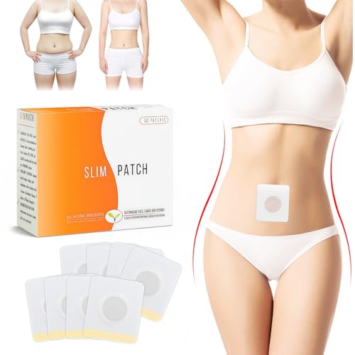 EHIOG 30 Piezas Parches de Bienestar para el Cuidado Corporal – Parches Herbales para la Zona del Abdomen, Cintura y Piernas, Uso Diario