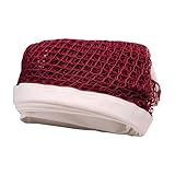 mophrati Badmintonnetz von Sports Enthusiasts Choice, 1 m x 76 m, Drahtdurchmesser 8 mm, Maschenweite 0 cm, reißfest, professionelle Einfassung aus Canvas, ideal für Strand und Gartenspiele.