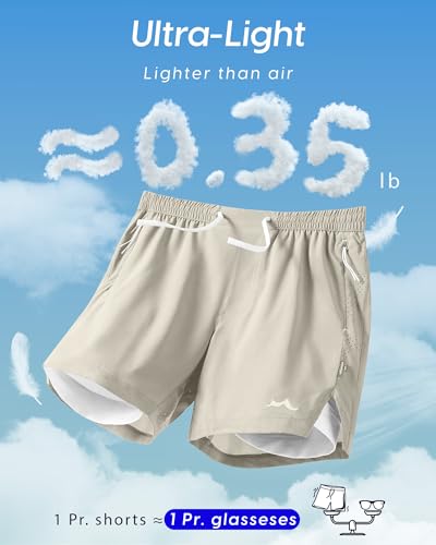 Image of maamgic Men's Athletic Running Shorts with Liner Ultra Lightweight Workout Shorts 5 inch / 7 inch