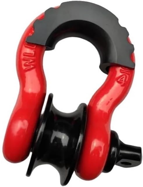 3/4 1pc 15Ton 42000lbs U Type D-Ring Shackle Offroad 4x4 Heavy DutyWith Pulley Block U-Hook Loop Hook Trailer Rope Automobile(Style 8)