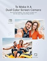 WOLFANG GA420 Akciókamera 4K 60FPS Érintőképernyős Vízálló Sportkamera Képstabilizátorral, WiFi, Külső Mikrofonnal és 2 Akkumulátorral 4