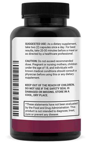 Luma Nutrition Berberine Supplement - Berberine 1200Mg Per Serving - Berberine Hci - Berberine Plus - 60 Capsules #TOP1