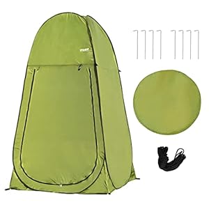 Camping Shower Tent 7FT Instant Pop Up Privacy Tents, Portable Toilet Tent Outdoor Dressing Room, Foldable Camp Sun Shelter for Beach Fishing