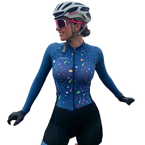 Donna Ciclismo Jersey Triathlon Tuta Piccola Scimmia Tuta Mtb Bike Jersey Ciclismo Tuta Ropa De Ciclismo Donne vestiti, Viola, L