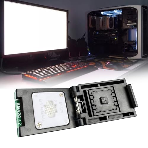 Adaptateur BGA24 vers DIP8 anti faux contacts pour matrices avec support de sondes stable