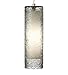 LBL LF553SMSC2D, Rock Candy Mini Cylinder Pendant, 1 Light Halogen, Nickel
