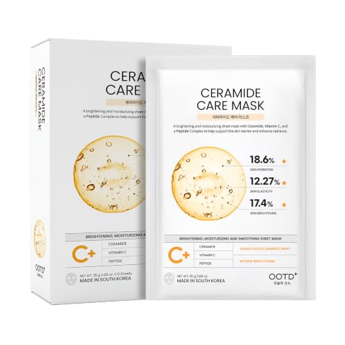 #OOTD Ceramide Face Sheet Mask (10-Pack) | Korean Facial Masks Skincare