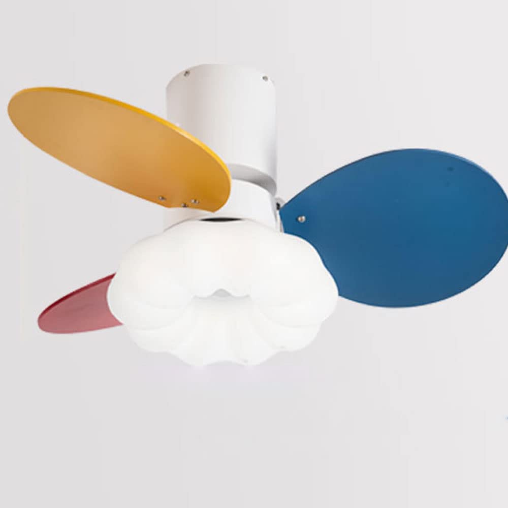 Ventilateur de plafond 6 vitesses avec lampe LED 72W silencieuse et télécommande