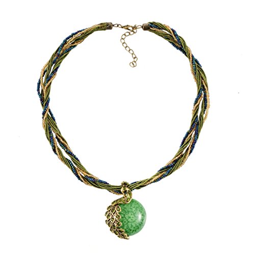 Zonman® Pretty Jewelry Retro Bohemia Style Pendant Opal Phoenix Peacock Necklace Valentine's Day Gifts For Women(P3) #TOP2