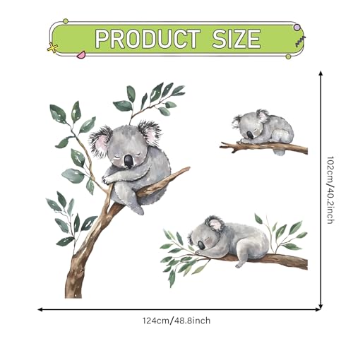 Vinilo Decorativo Koala en Rama 36x12 Pulgadas miniatura 3