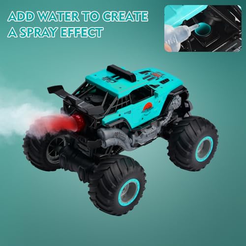 iBlivers Remote Control Monster Truck, 2.4GHz All Terrain RC Cars, Remote Control Monster Car with 2 Batteries, Spray RC Truck for Boys 4-7 8-12 and Girls - Image 2