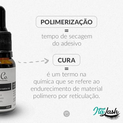 Finalizador Flash Cure Lashes Co 15ml para extensão d cílios