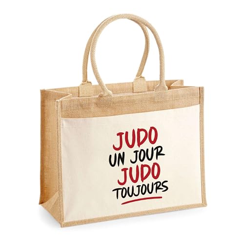 Sac cabas jute judo toujours idéal pour la plage et le marché