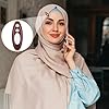 Lot de 12 épingles hijab colorées - Pinces de sécurité pour foulards - Élégantes broches décoratives - Pour robe de mariée musline, robe de mariée #4
