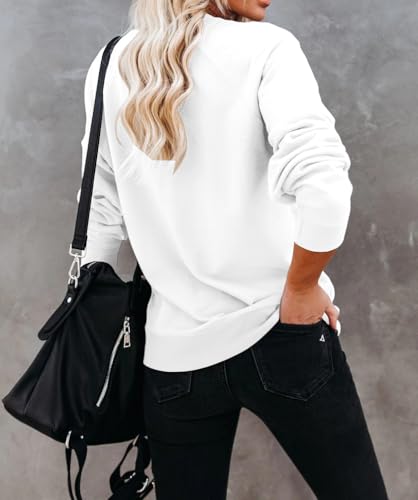Image of Dressmine Womens USA Shirt Casual Long Sleeve Graphic Tees Knit Crew Neck Sweatshirts Loose Pullover