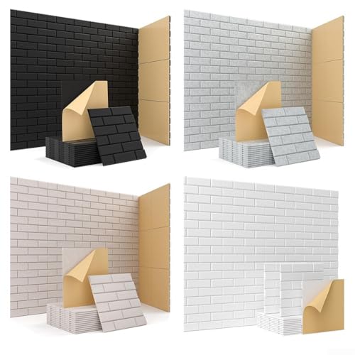 Hosrivae Paneles acústicos de fibra de poliéster para aislamiento acústico de pared, tablero de fieltro de 30 x 30 cm, panel de aislamiento decorativo, paquete de 6, adecuado para el hogar, oficina