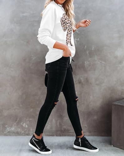 Image of Dressmine Womens USA Shirt Casual Long Sleeve Graphic Tees Knit Crew Neck Sweatshirts Loose Pullover