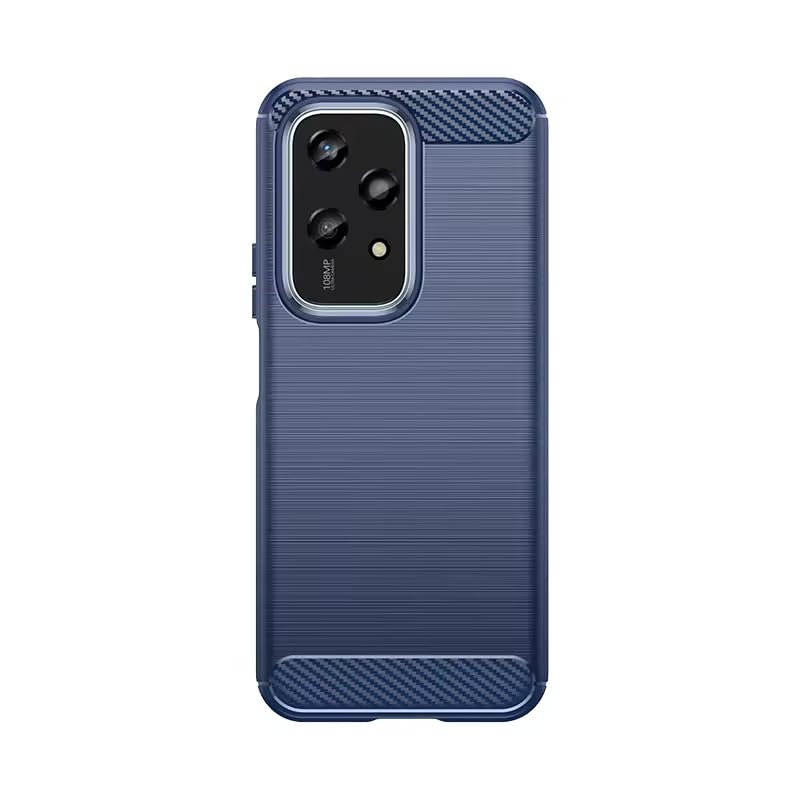 Image of Hybrid Carbon Fiber Back Case for Honor 200 Lite (Blue)