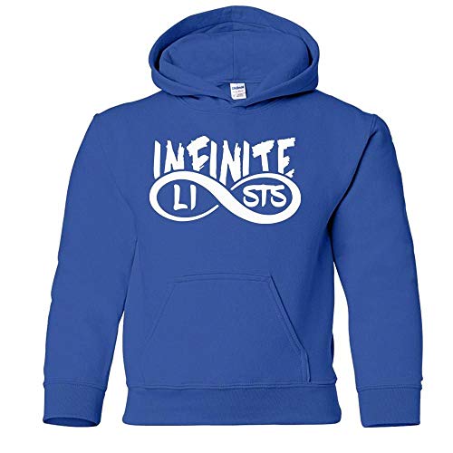 TAQ-SPORTS Infinite Lists Army You Tuber - Sudadera con Capucha para niños, Hombres y Mujeres Azul Azul 9-11 Años