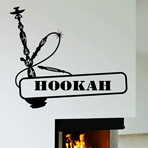 Shisha Store Zeichen Wandtattoo Shisha Wandaufkleber Rauchen Arabisch Vinyl Aufkleber Kunst Wandbild Home Wohnzimmer…
